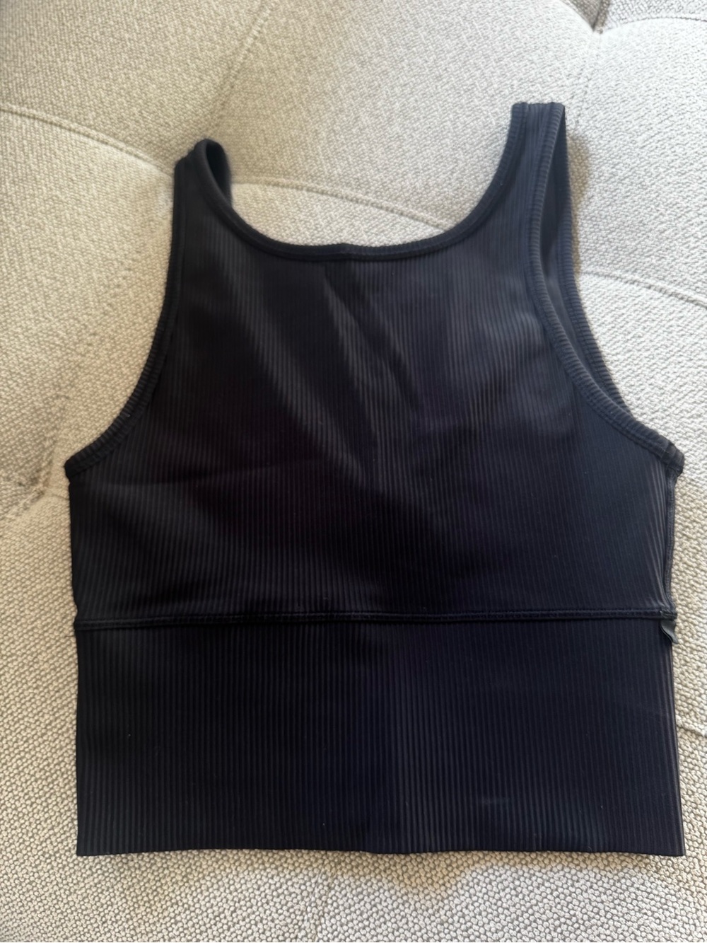 lululemon Black power pivot Ribbed Tank Top size 2/4